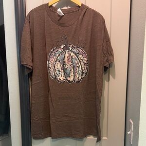 Bella Canvas Brown Pumpkin Graphic Tee